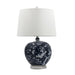Legend of Asia Lighting Legend of Asia B&W Plum Melon Shape Lamp