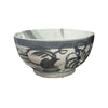 Legend of Asia Home Decor Legend of Asia Black Silla Bowl Twist Flower - Small