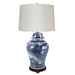 Legend of Asia Lighting Legend of Asia Blossom Garden Bird Lamp Wooden Base