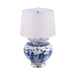 Legend of Asia Lighting Legend of Asia Blue and White 8 Immortals Lamp