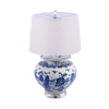 Legend of Asia Lighting Legend of Asia Blue and White 8 Immortals Lamp