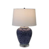 Legend of Asia Lighting Legend of Asia Blue and White Cluster Flower Table Lamp