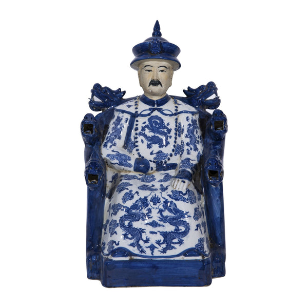 Legend of Asia Home Legend of Asia Blue And White Emperor On Throne