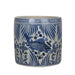 Legend of Asia Giftware Legend of Asia Blue And White Fish Lotus Greek Key Cachepot