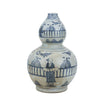 Legend of Asia Home Decor Legend of Asia Blue And White Gourd Vase Man Out of Garden Fence