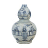 Legend of Asia Home Decor Legend of Asia Blue And White Gourd Vase Man Out of Garden Fence