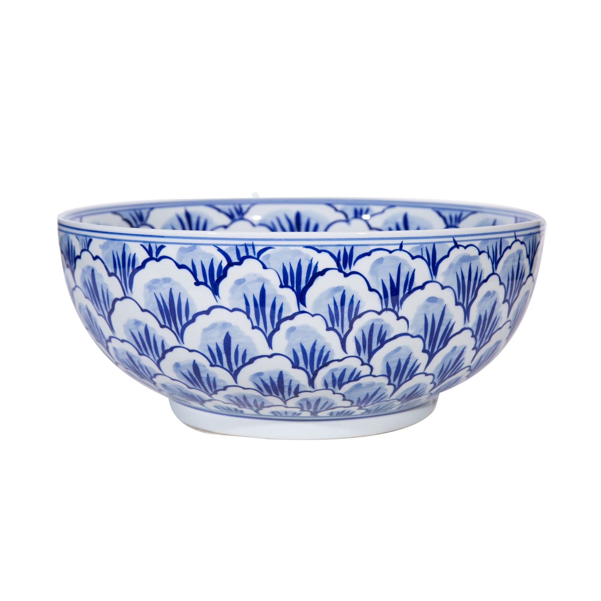 Legend of Asia Home Decor Legend of Asia Blue and White Lucky Leaf Bowl