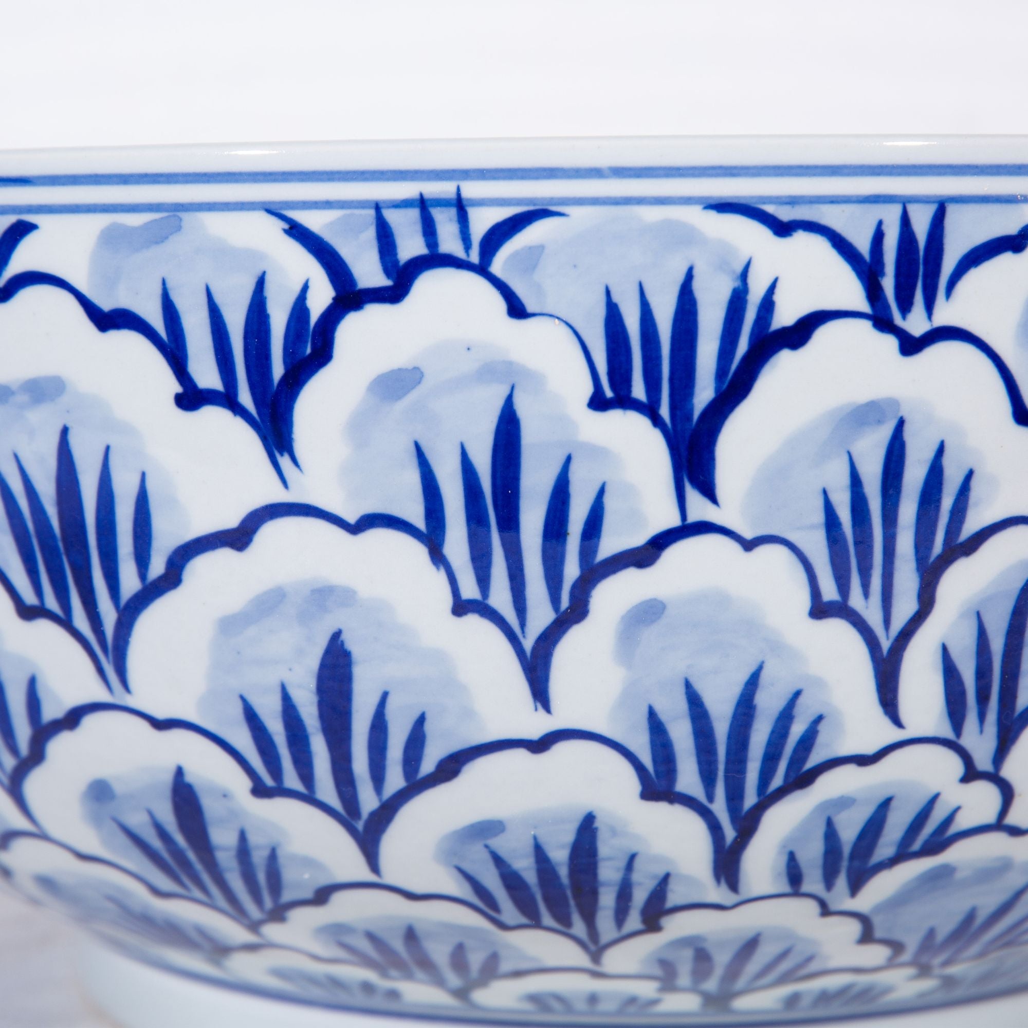 Legend of Asia Home Decor Legend of Asia Blue and White Lucky Leaf Bowl