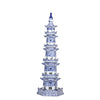 Legend of Asia Home Legend of Asia Blue And White Pagoda 5 Tier Twisted Vine Motif