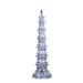 Legend of Asia Home Legend of Asia Blue And White Pagoda 7 Tier Twisted Vine Motif