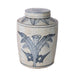 Legend of Asia Home Legend of Asia Blue And White Palm Leaf Tea Jar