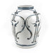 Legend of Asia Home Decor Legend of Asia Blue And White Peking Opera Mask Jar