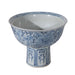 Legend of Asia Home Decor Legend of Asia Blue And White Peony Mortif Serving Bowl Tall Base