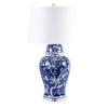 Legend of Asia Lighting Legend of Asia Blue And White Plum Blossom Temple Jar Lamp