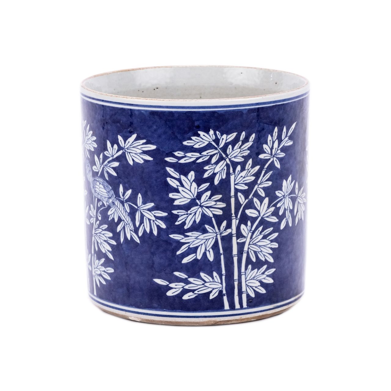 Legend of Asia Home Decor Legend of Asia Blue And White Porcelain Bamboo Orchid Pot