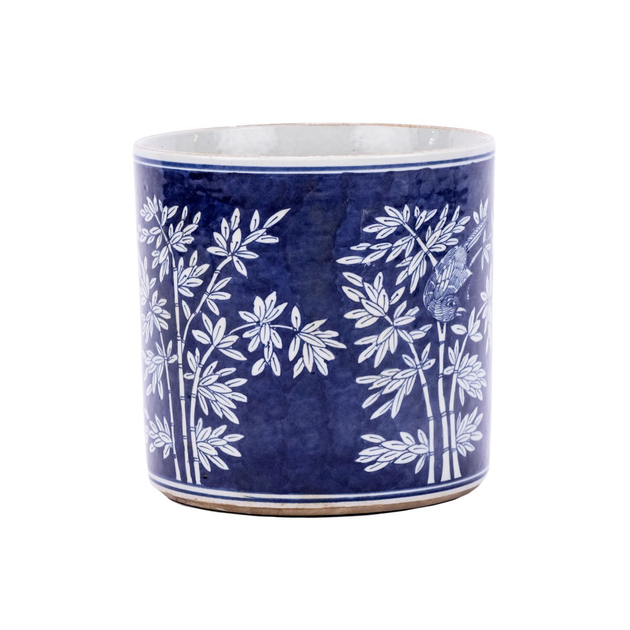 Legend of Asia Home Decor Legend of Asia Blue And White Porcelain Bamboo Orchid Pot