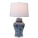 Legend of Asia Lighting Legend of Asia Blue And White Porcelain Chain Temple Jar Lamp