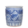 Legend of Asia Giftware Legend of Asia Blue And White Porcelain Fish Planter With Lion Handle