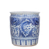 Legend of Asia Giftware Legend of Asia Blue And White Porcelain Fish Planter With Lion Handle
