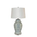 Legend of Asia Lighting Legend of Asia Blue And White Porcelain Seagrass Double Happiness Temple Jar Lamp