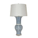 Legend of Asia Lighting Legend of Asia Blue And White Siam Symbol Ballaster Vase Lamp
