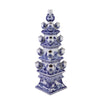 Legend of Asia Home Decor Legend of Asia Blue And White Tulipiere Tower Small