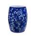 Legend of Asia Home Legend of Asia Blue Leaf & Petal Garden Stool