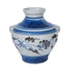 Legend of Asia Home Decor Legend of Asia Blue Striped Lotus Lion Handle Jar - M