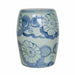 Legend of Asia Home Decor Legend of Asia Blue & White Daisy Flower Porcelain Garden Stool