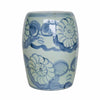 Legend of Asia Home Decor Legend of Asia Blue & White Daisy Flower Porcelain Garden Stool