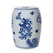 Legend of Asia Home Decor Legend of Asia Blue & White Floral Birds Motif Porcelain Garden Stool