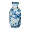 Legend of Asia Home Decor Legend of Asia Blue White Pine Leaf Tall Vase