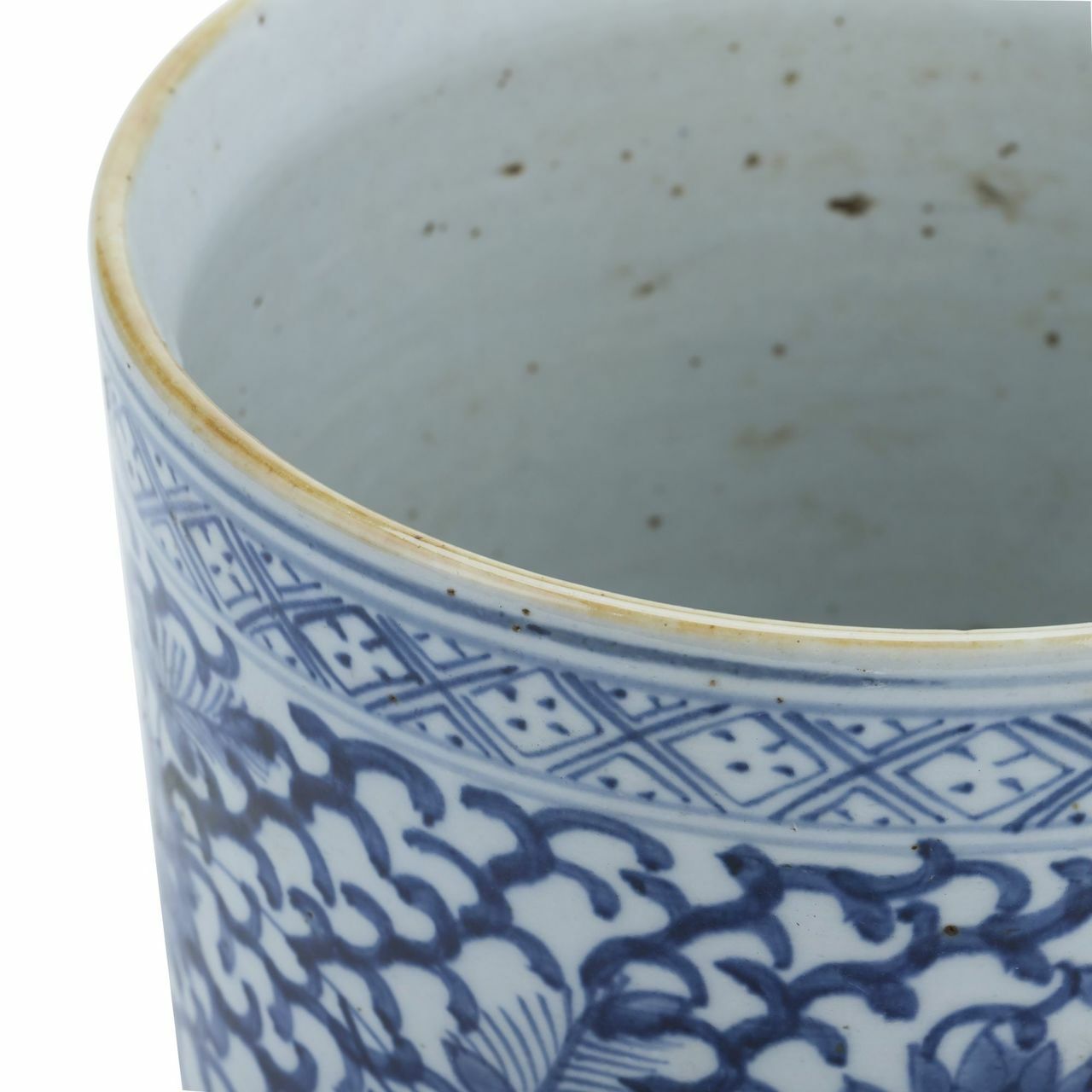 Legend of Asia Home Decor Legend of Asia Blue & White Porcelain Climbing Vines Orchid Pot