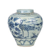 Legend of Asia Home Legend of Asia Blue White Wetland Bird Open Top Jar