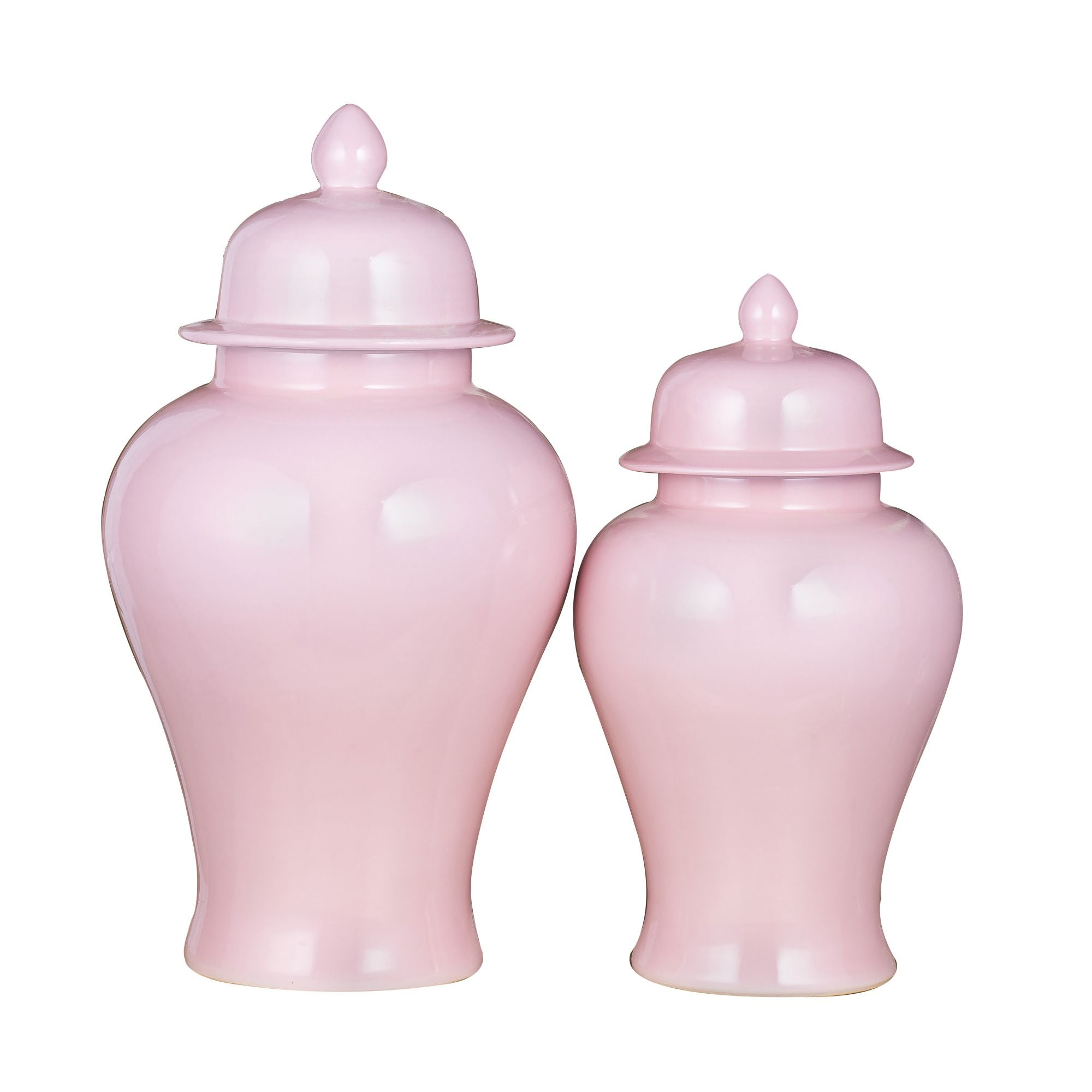 Legend of Asia Home Legend of Asia Blush Pink Porcelain Temple Jar Small
