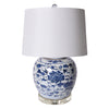 Legend of Asia Lighting Legend of Asia BW Swallows Flowers Ancestor Jar Large Lamp