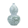 Legend of Asia Home Legend of Asia Celadon Dragon Lotus Gourd Vase