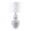 Legend of Asia Lighting Legend of Asia Celadon Lotus Dragon Gourd Lamp
