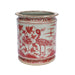 Legend of Asia Home Legend of Asia Coral Red Orchid Pot Bird Motif