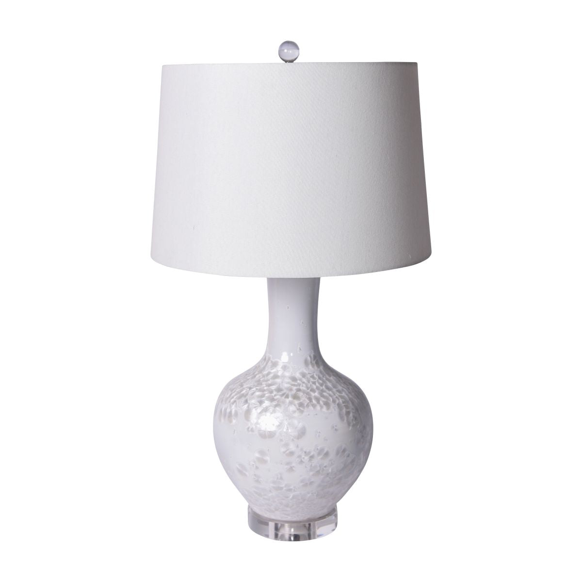 Legend of Asia Lighting Legend of Asia Crystal Shell Globular Vase Lamp
