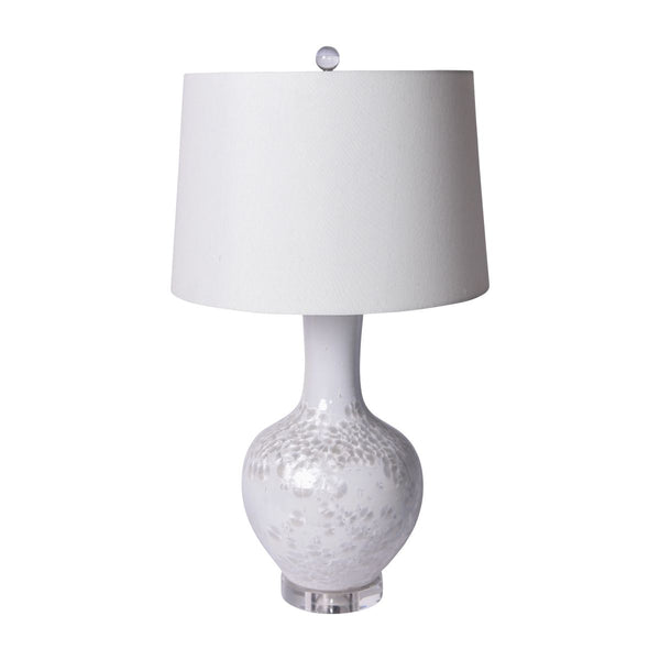Legend of Asia Lighting Legend of Asia Crystal Shell Globular Vase Lamp