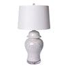 Legend of Asia Lighting Legend of Asia Crystal Shell Porcelain Temple Jar Lamp