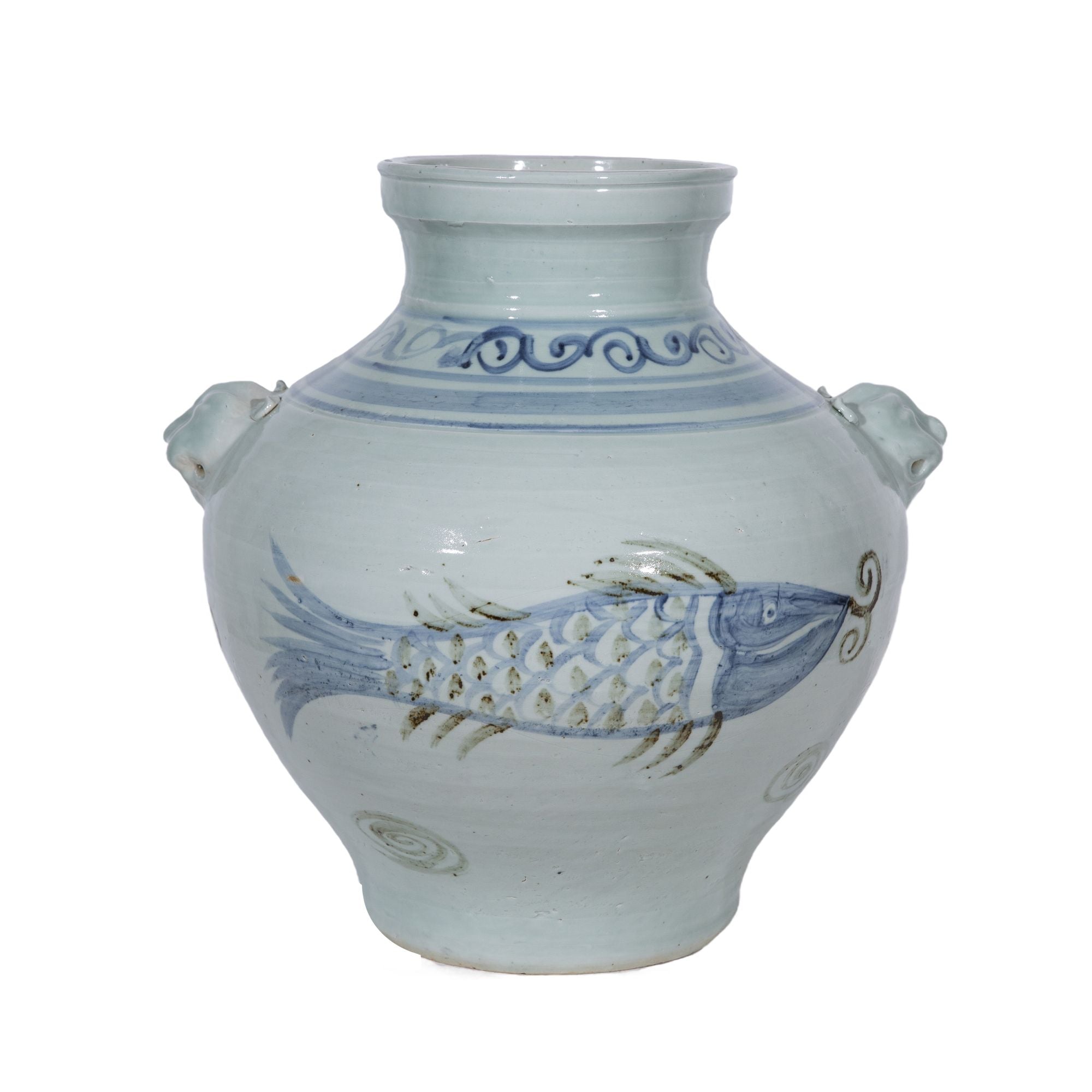 Legend of Asia Home Legend of Asia Double Lion Handle Fish Jar Large