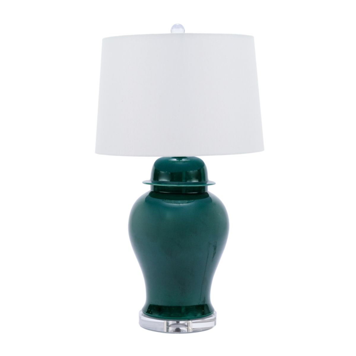 Legend of Asia Lighting Legend of Asia Emerald Green Temple Jar Table Lamp