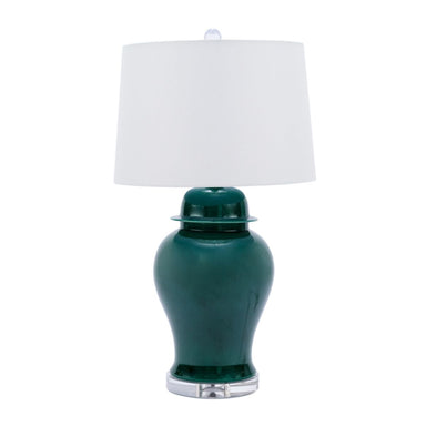 Legend of Asia Lighting Legend of Asia Emerald Green Temple Jar Table Lamp