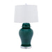 Legend of Asia Lighting Legend of Asia Emerald Green Temple Jar Table Lamp