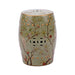Legend of Asia Giftware Legend of Asia Famille Rose Green Stool Parrot Floral Motif
