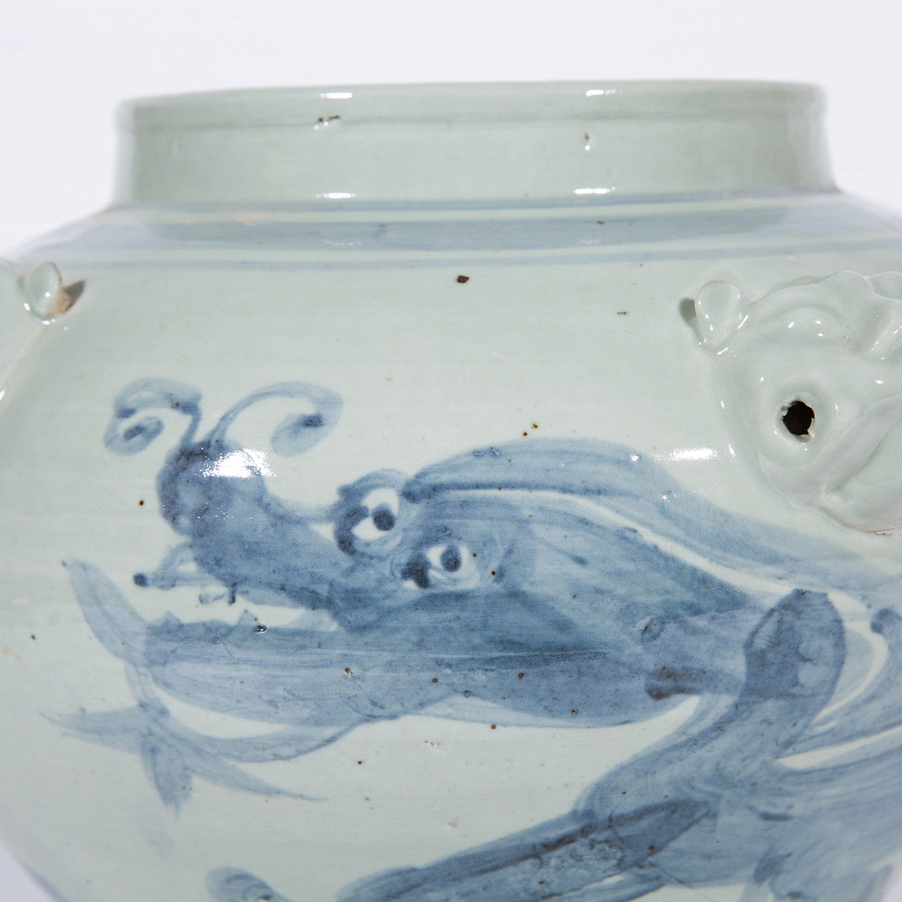 Legend of Asia Home Legend of Asia Four Lion Handle Dragon Jar
