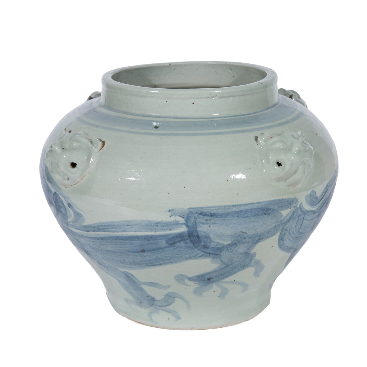 Legend of Asia Home Legend of Asia Four Lion Handle Dragon Jar