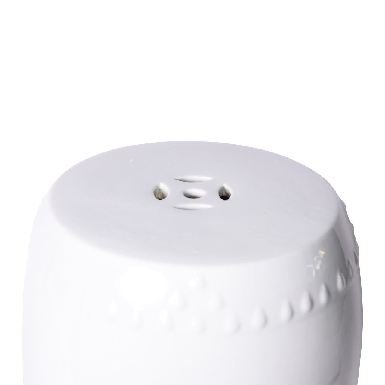 Legend of Asia Garden Stool Extra Large White ShopTheAddison